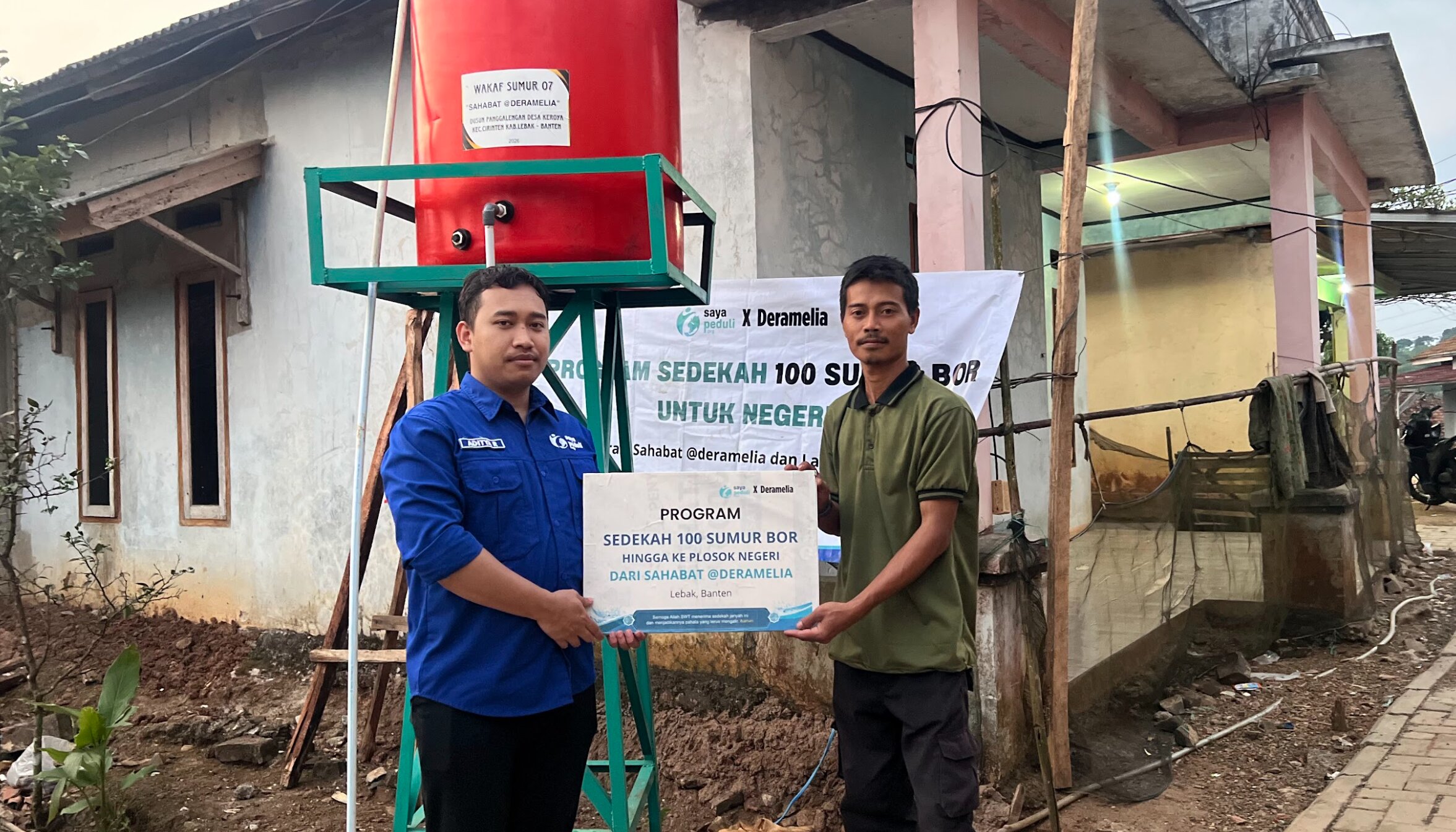 Pembangunan Sumur Bor di Cirinten, Banten, Telah Selesai