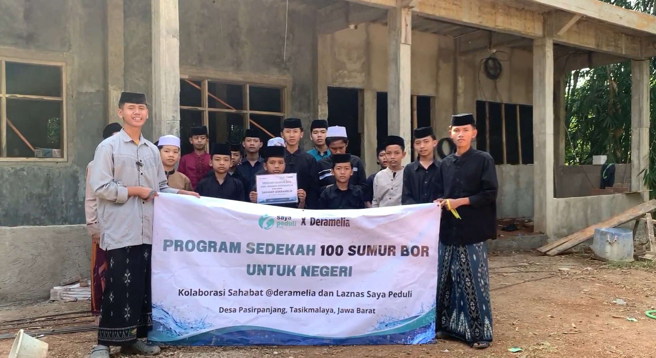 Pembangunan Sumur Bor di Musholla Wadil Barokah, Tasikmalaya, Telah Selesai