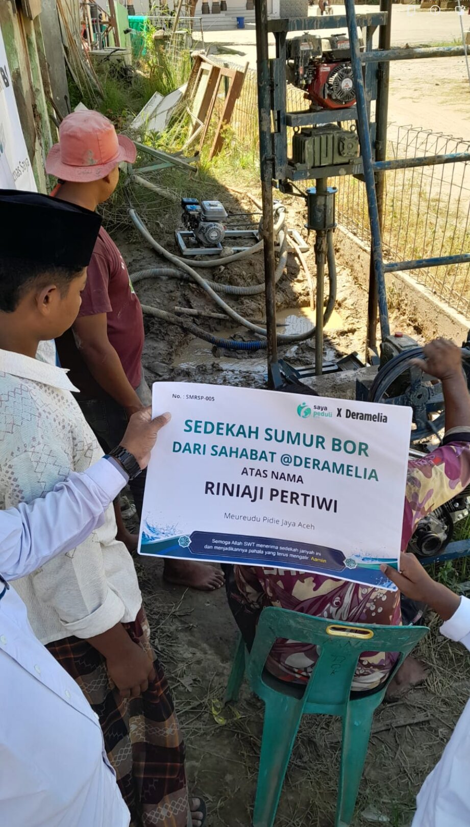 Pembangunan Sumur Bor untuk Panti Asuhan Darul Aitam, Pidie Jaya, Telah Selesai