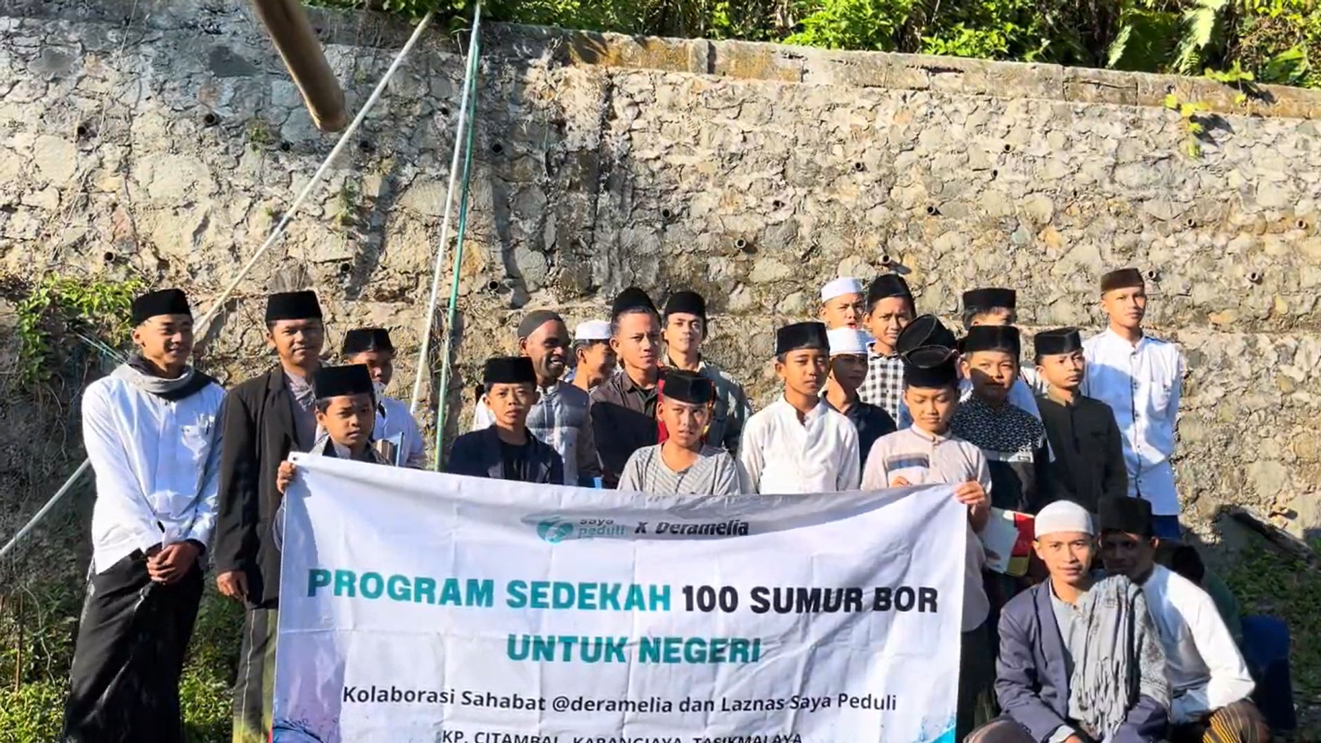Pembangunan Sumur Bor di Pondok Pesantren Citambal Tasikmalaya