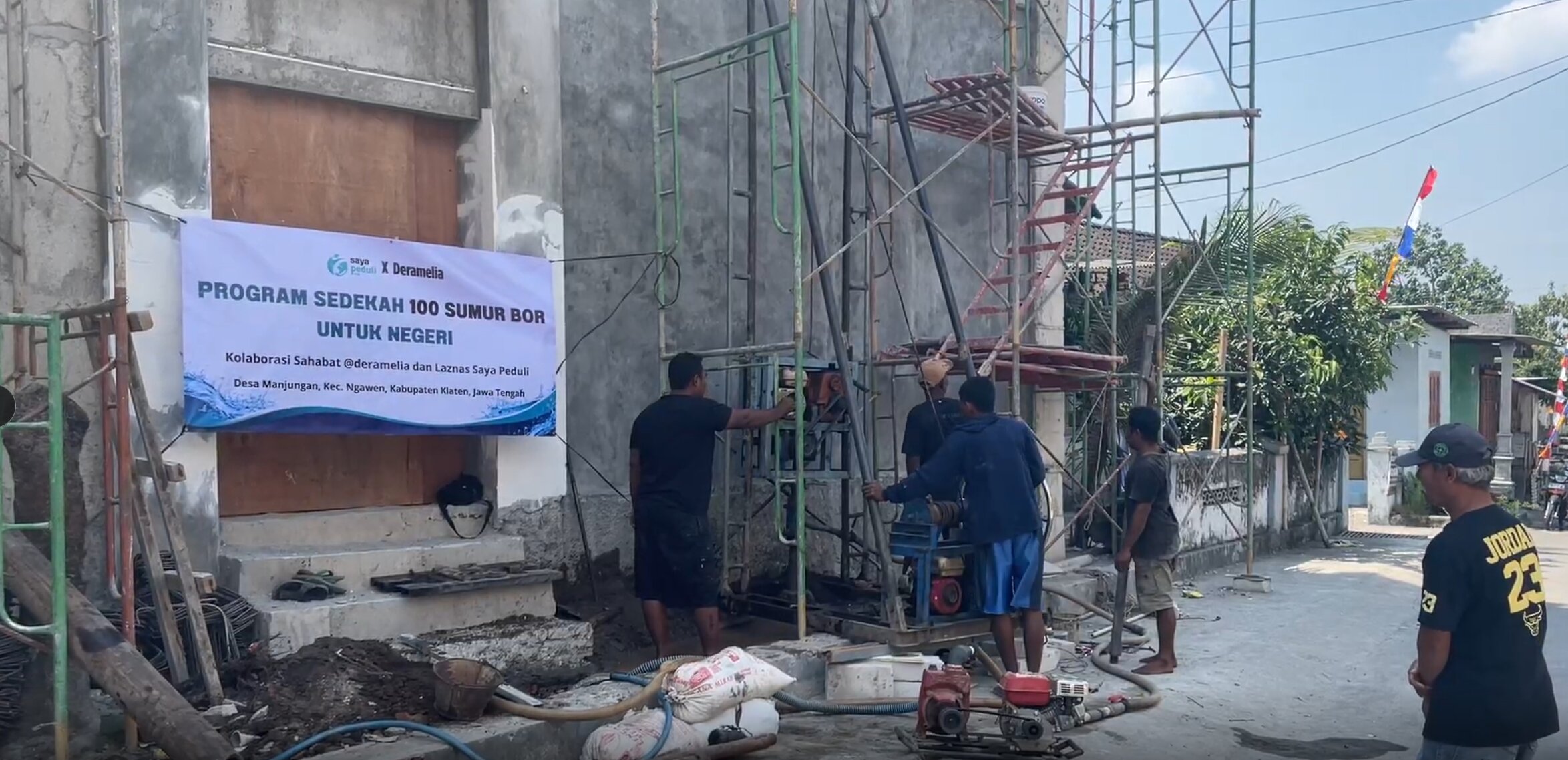 Pembangunan Sumur Bor di Pondok Pesantren Tahfidz Klaten Telah Selesai Program: Sedekah 100 Sumur Bor
