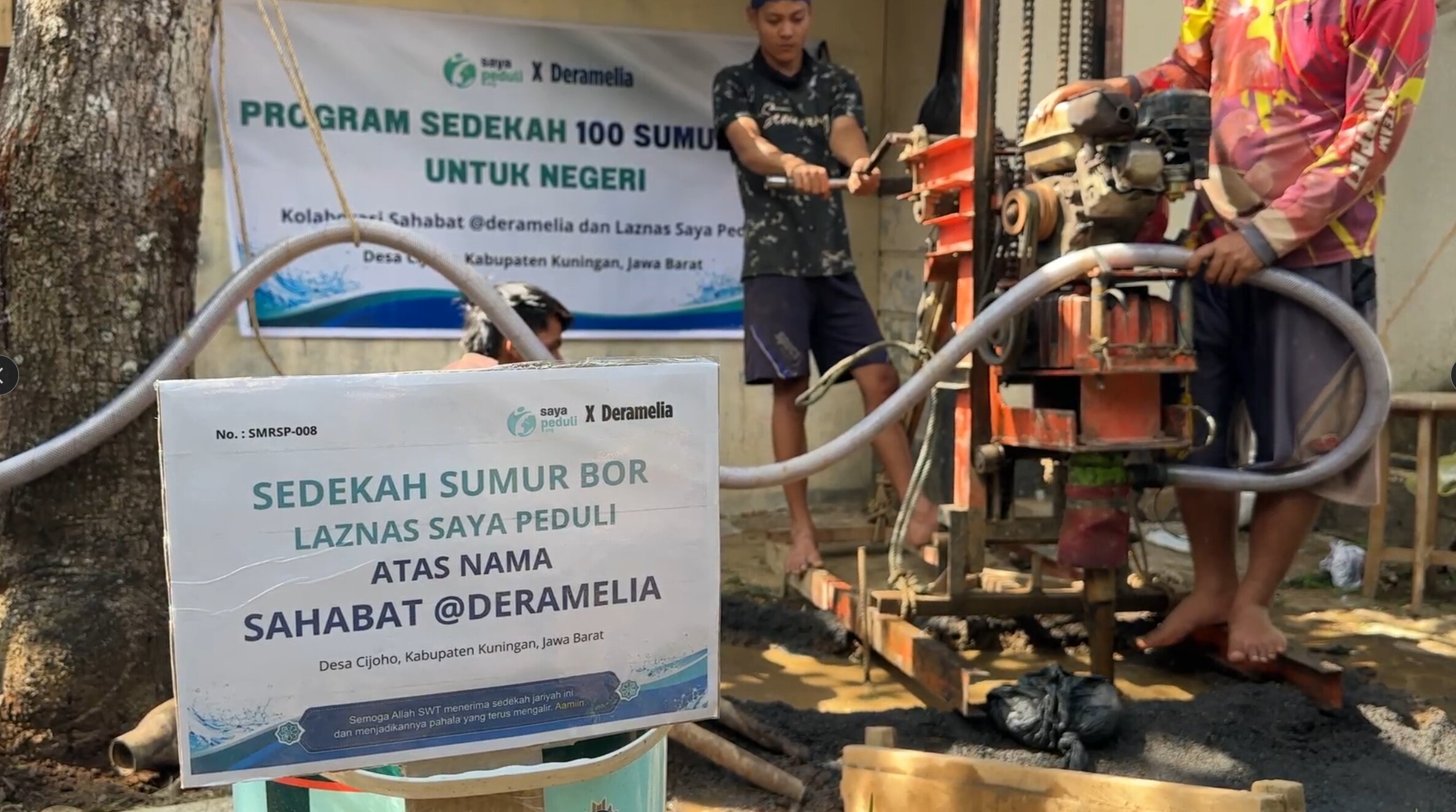 Pembangunan Sumur Bor di Pondok Pesantren Tahfidz Kuningan Telah Selesai