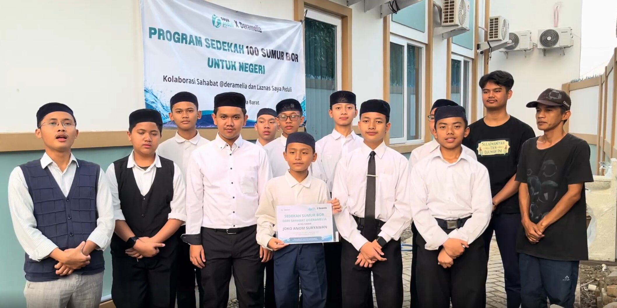 Pembangunan Sumur Bor di Pondok Pesantren Tahfidz Majalengka Telah Selesai